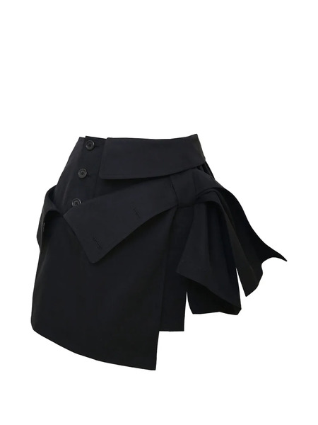  Rokh Layered Mini Skirt - Black 