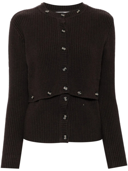  Rokh Multi Buttons Cardigan - Brown 