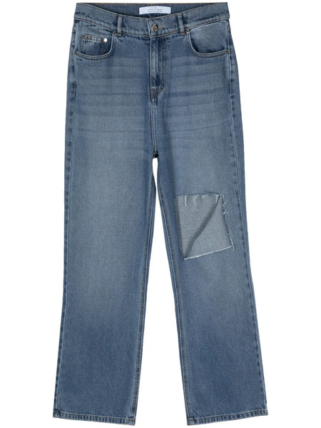  Rokh Ripped Straight-leg Jeans - Blue 