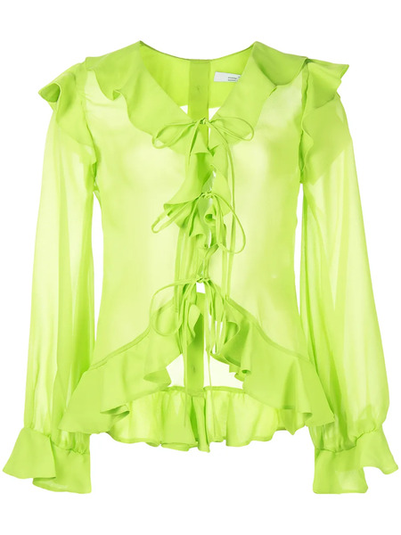  Rokh Ruffled-detail Blouse - Green 
