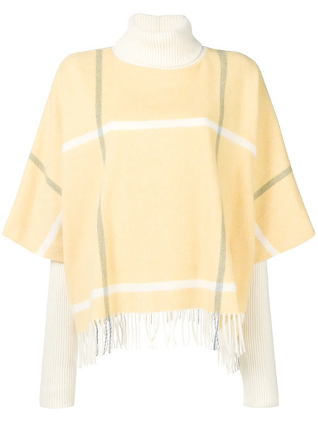  Roksanda Check Fringed Jumper - Yellow 