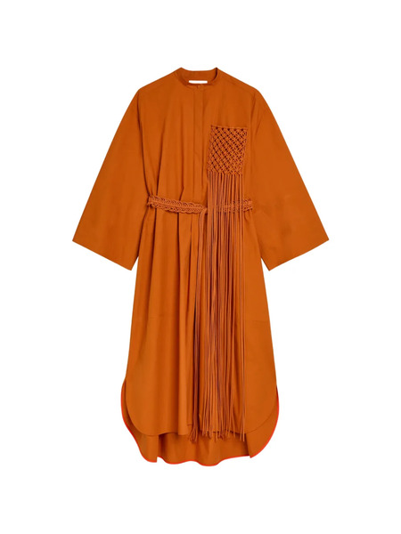  Roksanda Poska Belted Midi Dress - Orange 