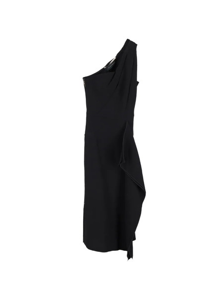  Roland Mouret Draped Midi Dress - Black 