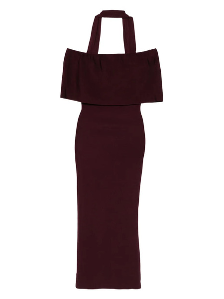  Roland Mouret Halter-neck Ruffled Dress - Red 