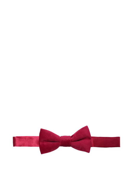  Romano Kids Velvet Bow Tie - Red 