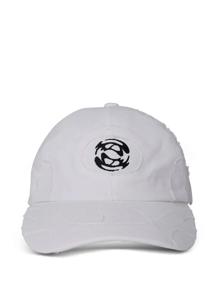  Rombaut Logo-motif Frayed Baseball Cap - White 