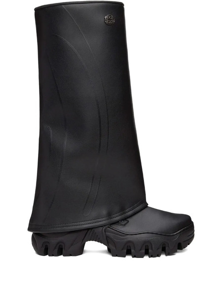  Rombaut Logo-plaque Rain Boots - Black 