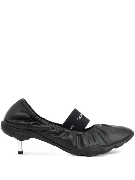  Rombaut Ruffled Kitten-heel Pumps - Black 