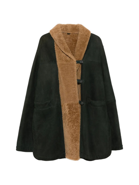  Romeo Gigli Pre-owned 1990s Button-up Coat - Green 