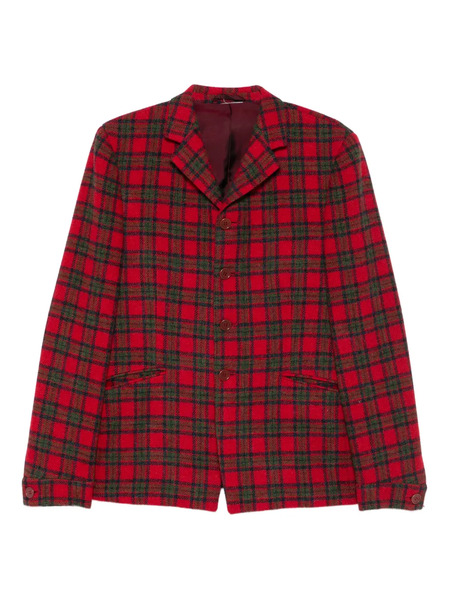  Romeo Gigli Pre-owned 1990s Checked Jacket - Red 
