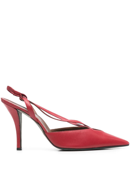  Romeo Gigli Pre-owned 1990s 100mm Strappy Slingback Pumps - Red 
