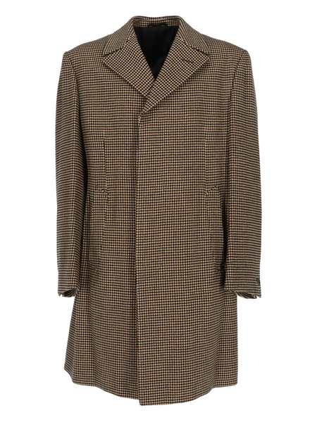 Romeo Gigli Pre-owned 1990s Patterned Coat - Brown 