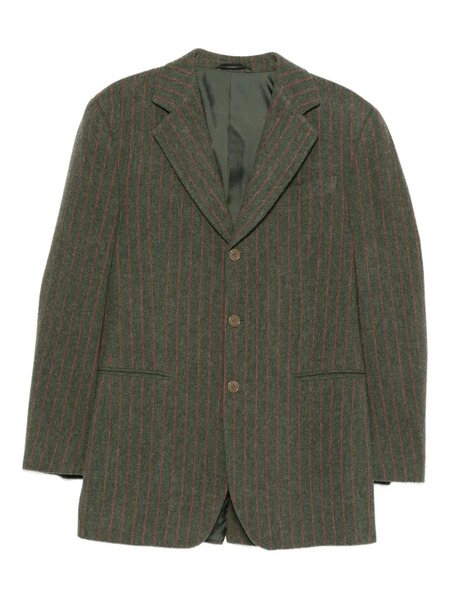  Romeo Gigli Pre-owned 1990s Pinstriped-pattern Blazer - Green 