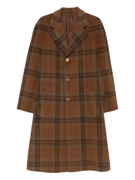  Romeo Gigli Pre-owned 1990s Plaid Coat - Brown 