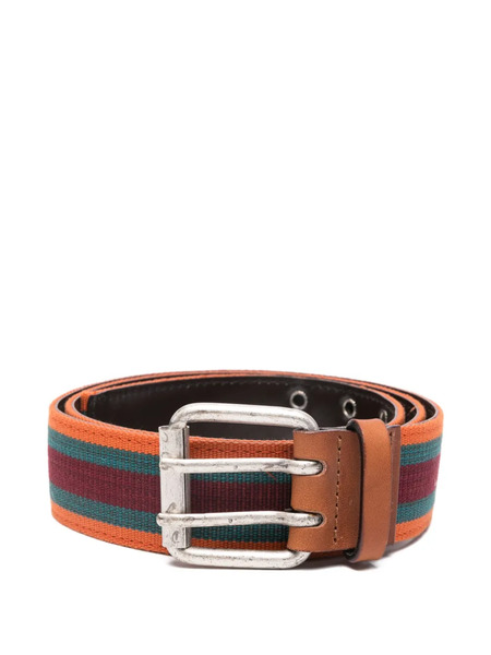  Romeo Gigli Pre-owned 1990s Striped Belt - Brown 