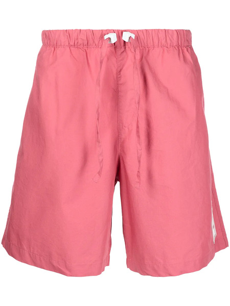  Romeo Hunte Crinkled Drawstring-waist Shorts - Pink 