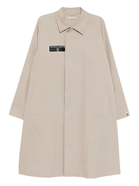  Romeo Hunte Logo-patch Coat - Neutrals 