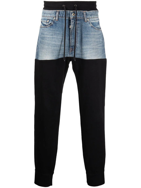  Romeo Hunte Patch-work Track Trousers - Blue 