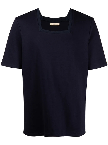  Romeo Hunte Terry Square-neck T-shirt - Blue 