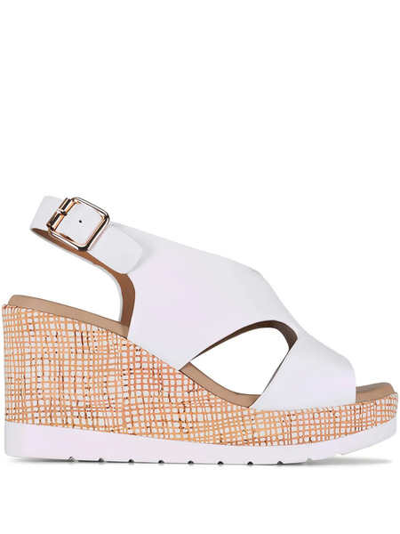 Ron White Dacota Leather Wedge Sandals 