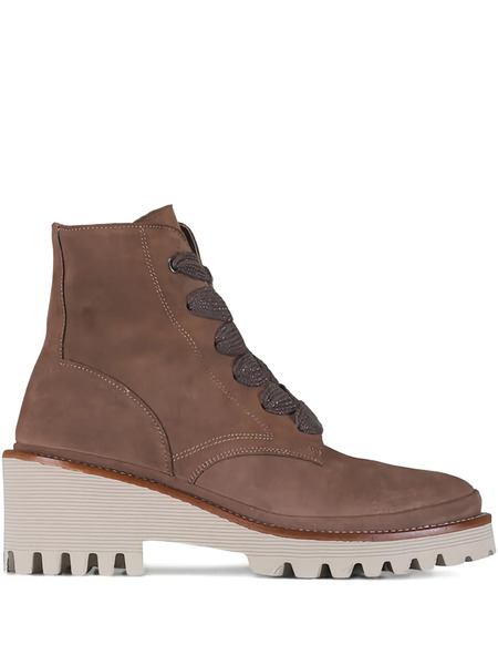  Ron White Eris Lace-up Lug-sole Boots - Brown 