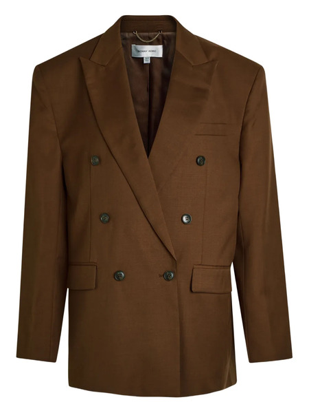  Ronny Kobo Double-breasted Blazer - Brown 