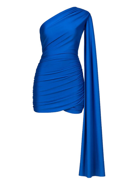  Room76 One-shoulder Draped Mini Dress - Blue 