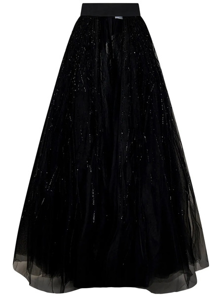  Room76 Open-front Maxi Skirt - Black 