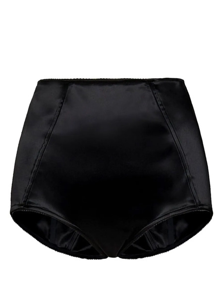  Room76 Satin High-waisted Briefs - Black 