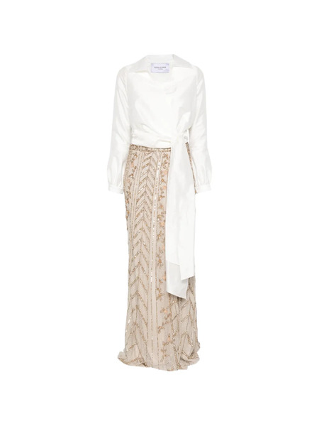  Rosa Clará Sequin-embellished Two-piece Skirt Set (set Of Two) - Gold 