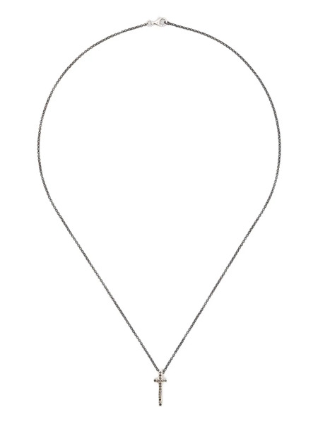  Rosa Maria Cross-pendant Necklace - Silver 