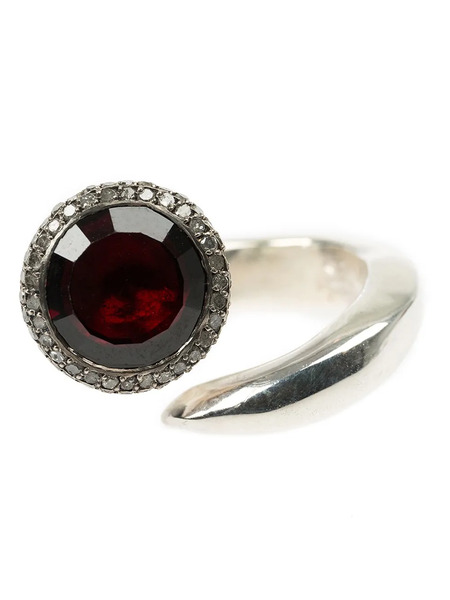  Rosa Maria Garnet And Diamond Ring - Silver 