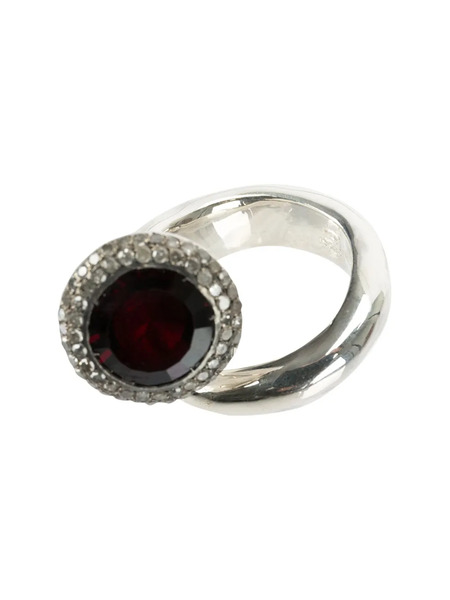  Rosa Maria Garnet Ring - Metallic 