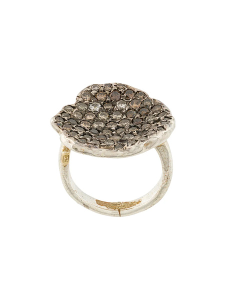  Rosa Maria Pave Diamond Ring - Metallic 