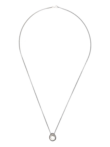  Rosa Maria Sterling Silver Pendant Diamond Necklace 