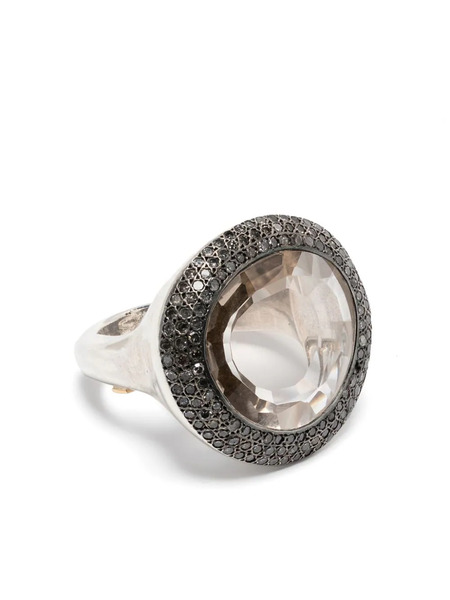  Rosa Maria Sterling Silver Topaz Ring 