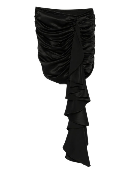  Rosanna Ocampo Moscova Ruched Mini Kirt - Black 