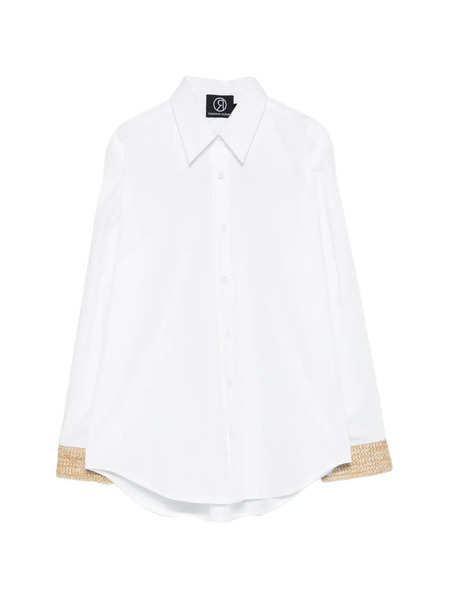  Rosanna Ocampo Raffia-cuff Shirt - White 