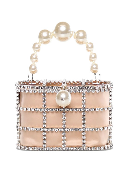  Rosantica Crystal Faux-pearl Mini Bag - Neutrals 