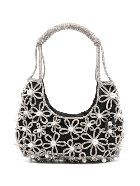  Rosantica Gaia Nodi Crystal-embellished Shoulder Bag - Silver 