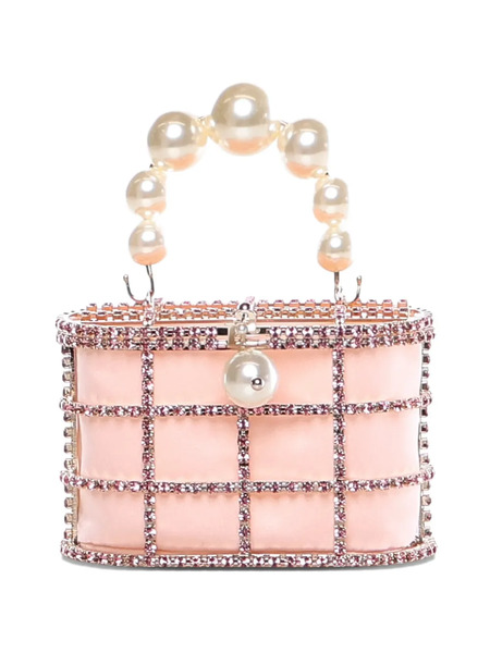  Rosantica Holli Pearl-handle Tote Bag - Pink 