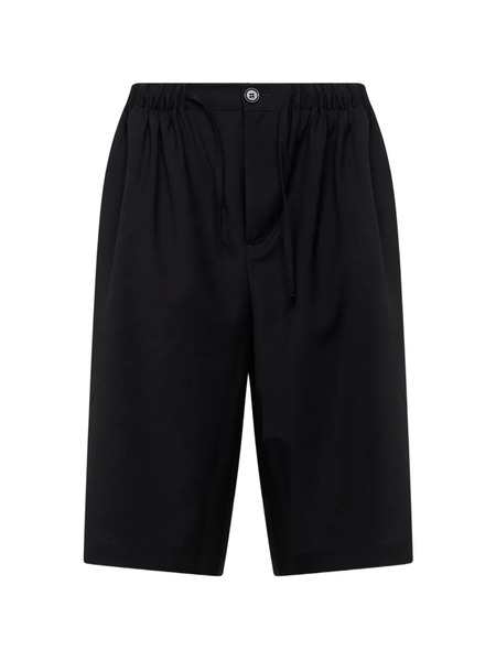  Rose Burrito Button-fastening Shorts - Black 