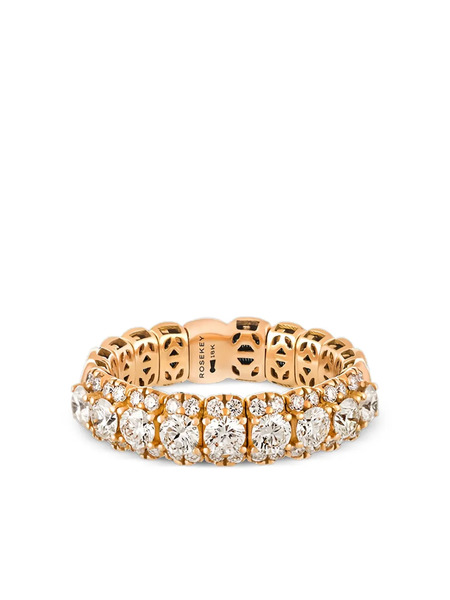  Rosekey 18k Rose Gold Eternity Diamond Ring - Yellow 