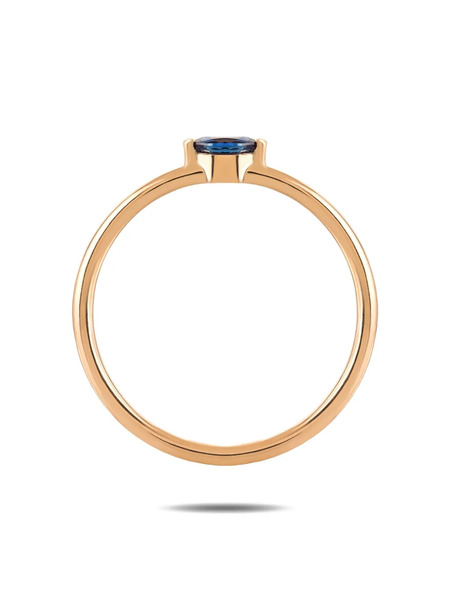  Rosekey 18k Rose Gold Marquise Sapphire Ring 
