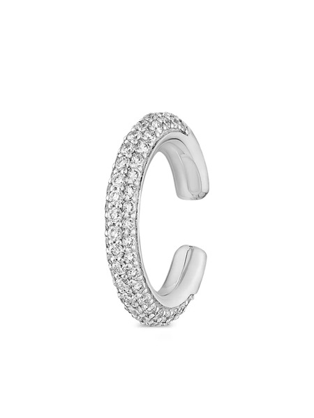  Rosekey 18k White-gold Daisies Diamond Earcuff - Silver 