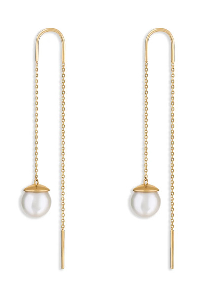 Rosekey 18k Yellow Gold Oxygen Pearl Earrings 
