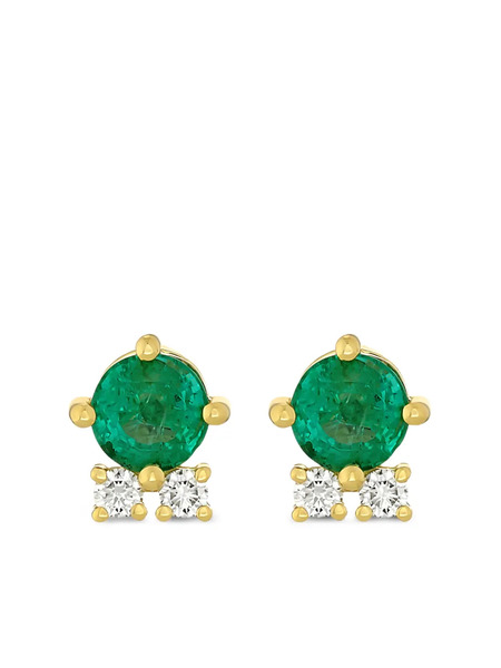  Rosekey 18k Yellow-gold Primrose Emerald Diamond Earrings 