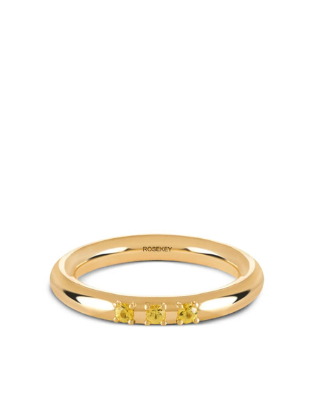  Rosekey 18k Yellow Gold Sapphire Ring 
