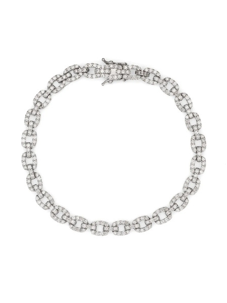  Rosekey 18kt White Gold Diamond Chain Bracelet - Silver 