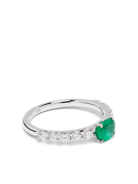  Rosekey 18kt White Gold Emerald Ring - Silver 